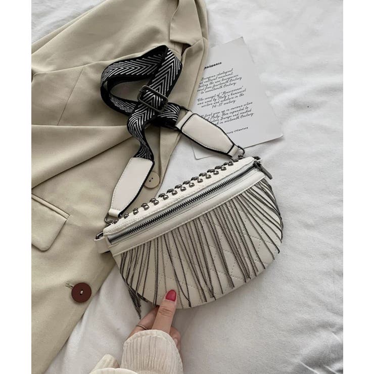 フリンジ＆スタッズ付 ボディーバッグ | Pumpkin  Port | 詳細画像15 