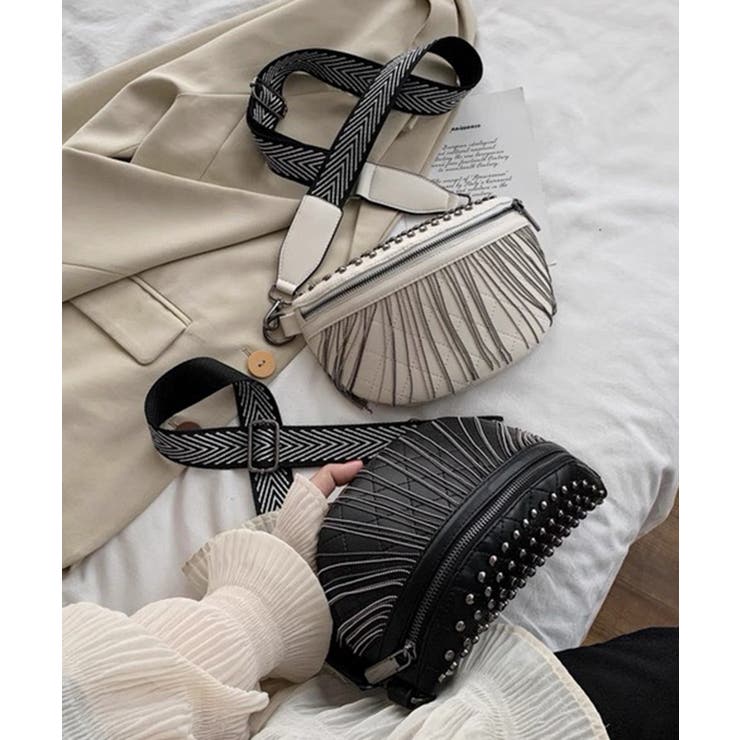 フリンジ＆スタッズ付 ボディーバッグ | Pumpkin  Port | 詳細画像24 