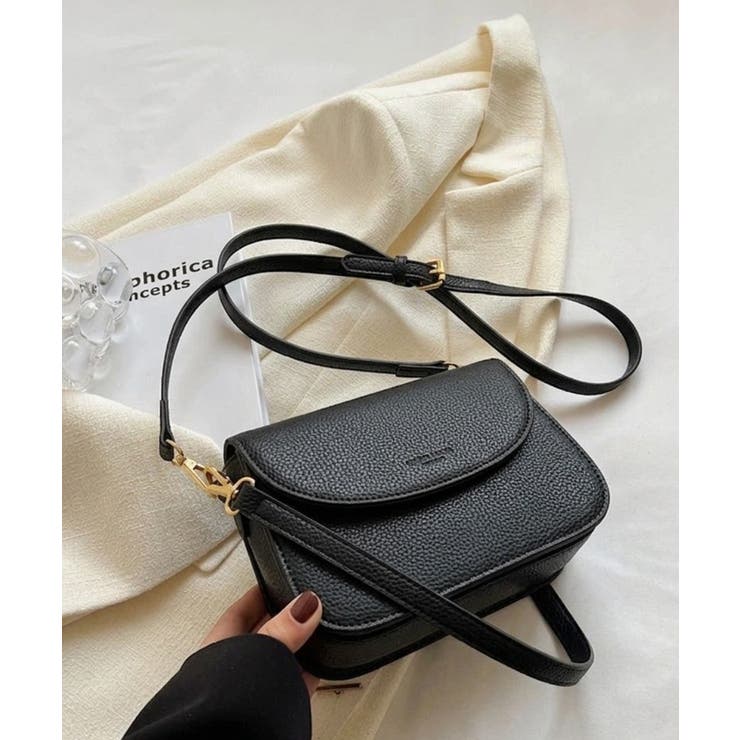 ロゴポイント ラウンド型フラップショルダーバッグ | Pumpkin  Port | 詳細画像13 