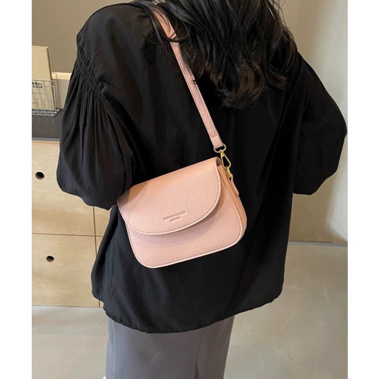 ロゴポイント ラウンド型フラップショルダーバッグ | Pumpkin  Port | 詳細画像17 