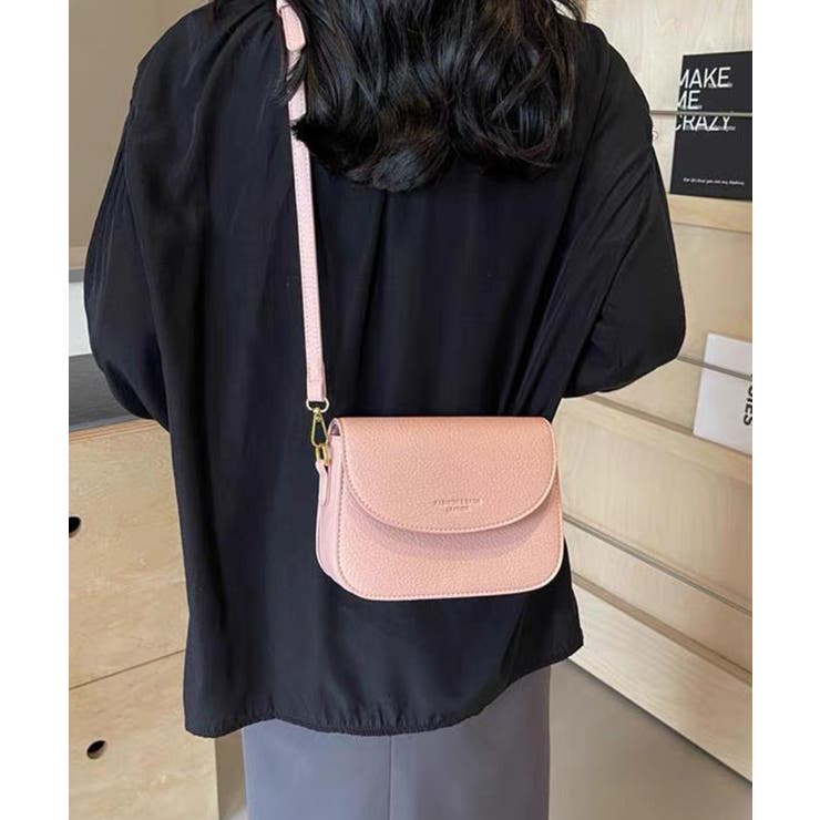 ロゴポイント ラウンド型フラップショルダーバッグ | Pumpkin  Port | 詳細画像18 