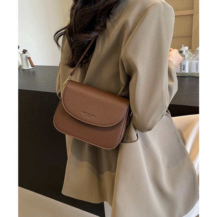 ロゴポイント ラウンド型フラップショルダーバッグ | Pumpkin  Port | 詳細画像22 