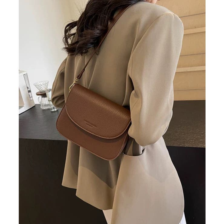 ロゴポイント ラウンド型フラップショルダーバッグ | Pumpkin  Port | 詳細画像24 