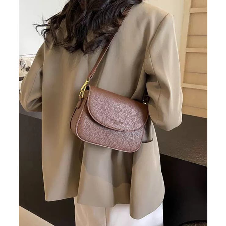 ロゴポイント ラウンド型フラップショルダーバッグ | Pumpkin  Port | 詳細画像25 