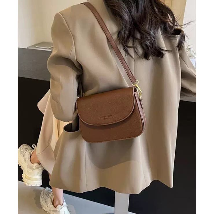 ロゴポイント ラウンド型フラップショルダーバッグ | Pumpkin  Port | 詳細画像26 