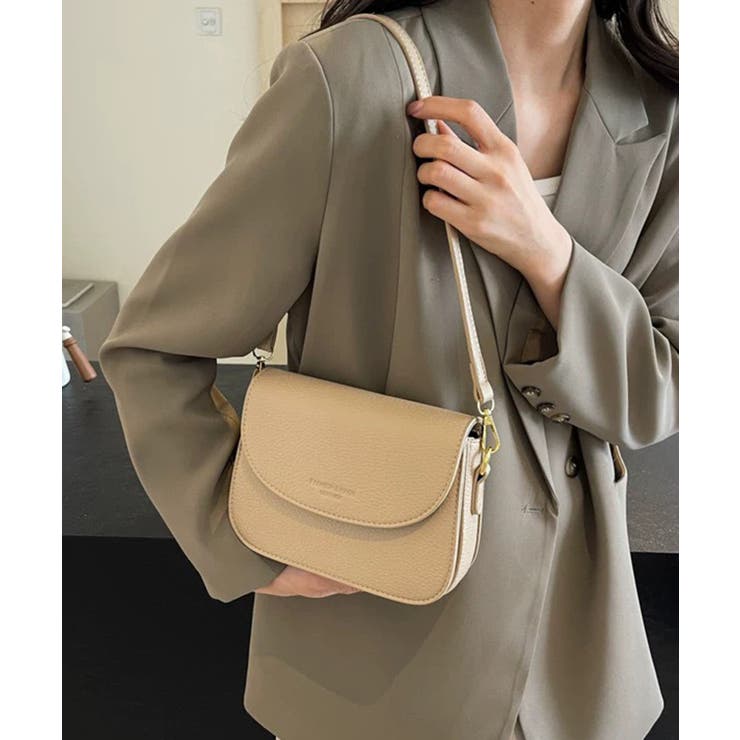 ロゴポイント ラウンド型フラップショルダーバッグ | Pumpkin  Port | 詳細画像29 