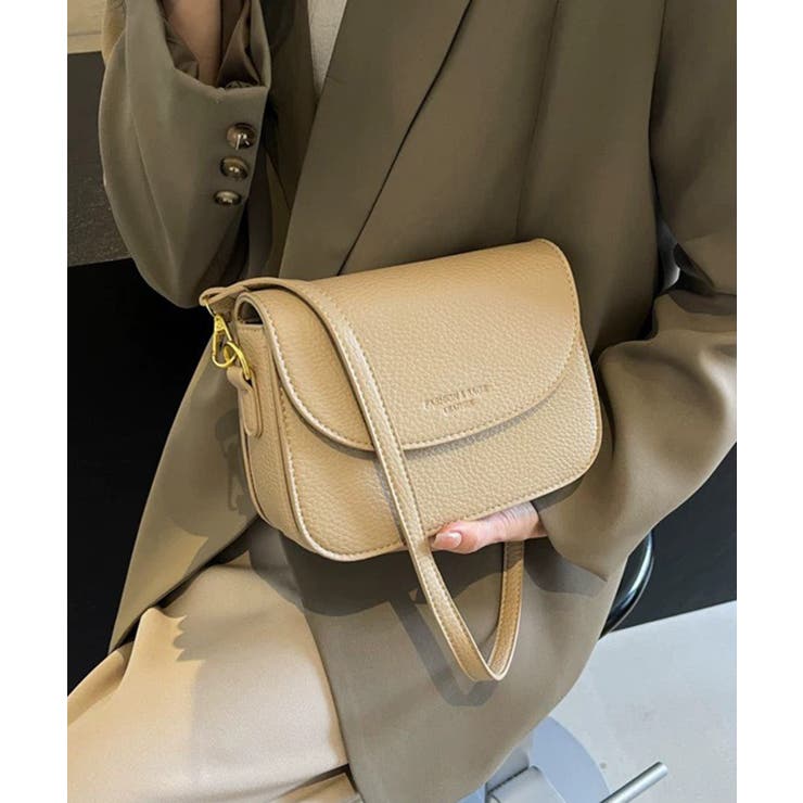 ロゴポイント ラウンド型フラップショルダーバッグ | Pumpkin  Port | 詳細画像30 