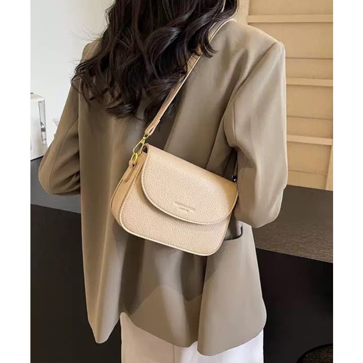 ロゴポイント ラウンド型フラップショルダーバッグ | Pumpkin  Port | 詳細画像31 