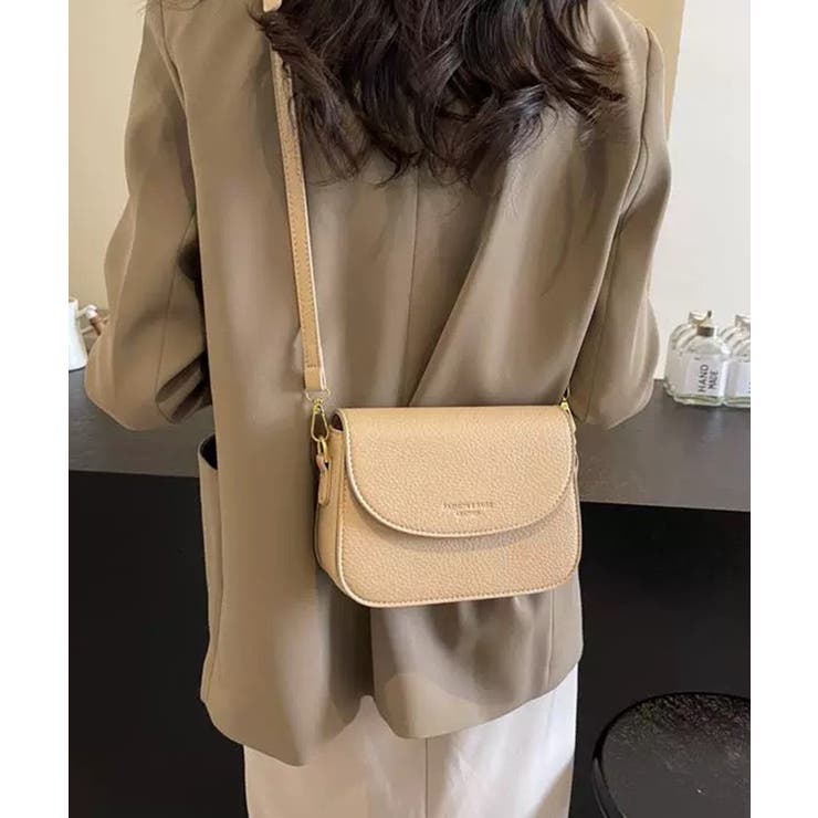 ロゴポイント ラウンド型フラップショルダーバッグ | Pumpkin  Port | 詳細画像33 