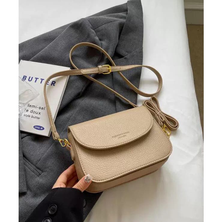 ロゴポイント ラウンド型フラップショルダーバッグ | Pumpkin  Port | 詳細画像35 