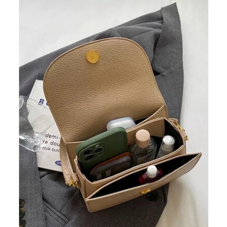 ロゴポイント ラウンド型フラップショルダーバッグ | Pumpkin  Port | 詳細画像36 