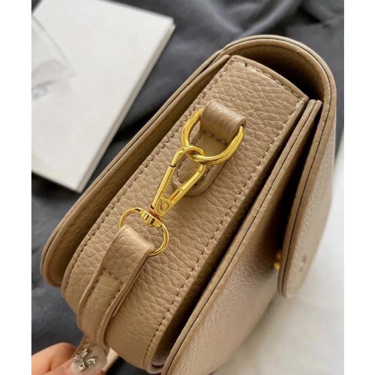 ロゴポイント ラウンド型フラップショルダーバッグ | Pumpkin  Port | 詳細画像37 