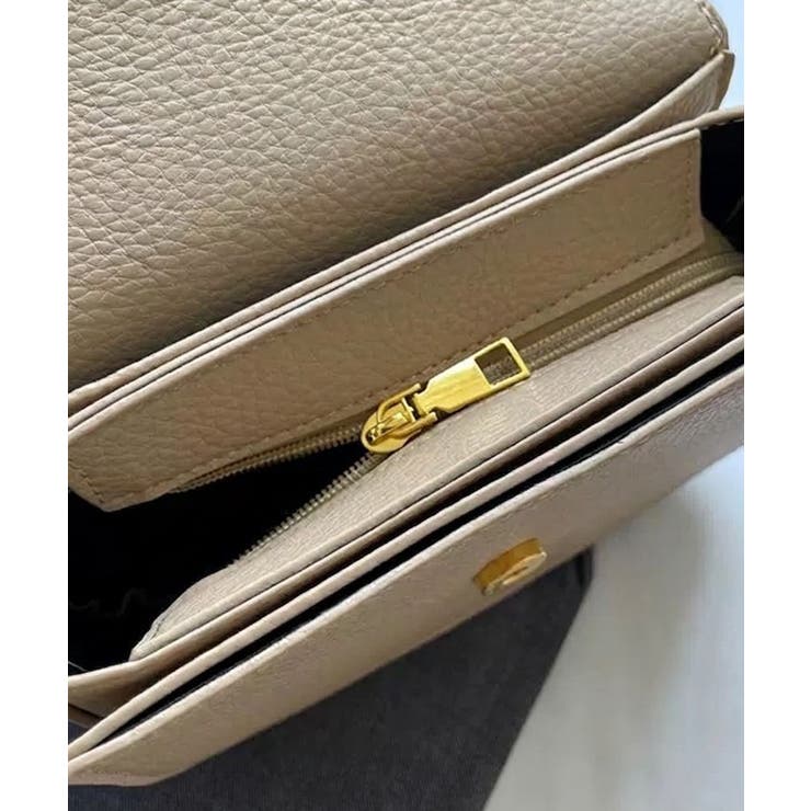 ロゴポイント ラウンド型フラップショルダーバッグ | Pumpkin  Port | 詳細画像38 