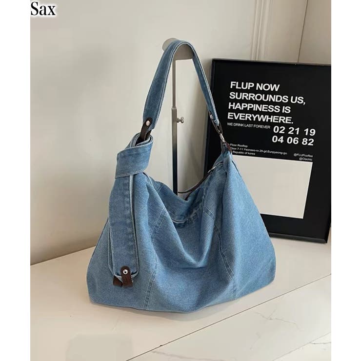 サックス | デニム BIGトートバッグ | Pumpkin  Port