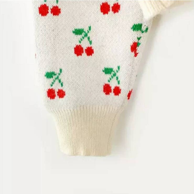 KANEKOISAO チェリーモチーフニットカーディガン le petaleチェリーハンド刺繍カーディガン le petale カーディガン