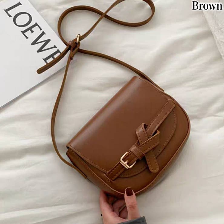 ブラウン | ベルトデザイン ショルダーバッグ | Pumpkin  Port