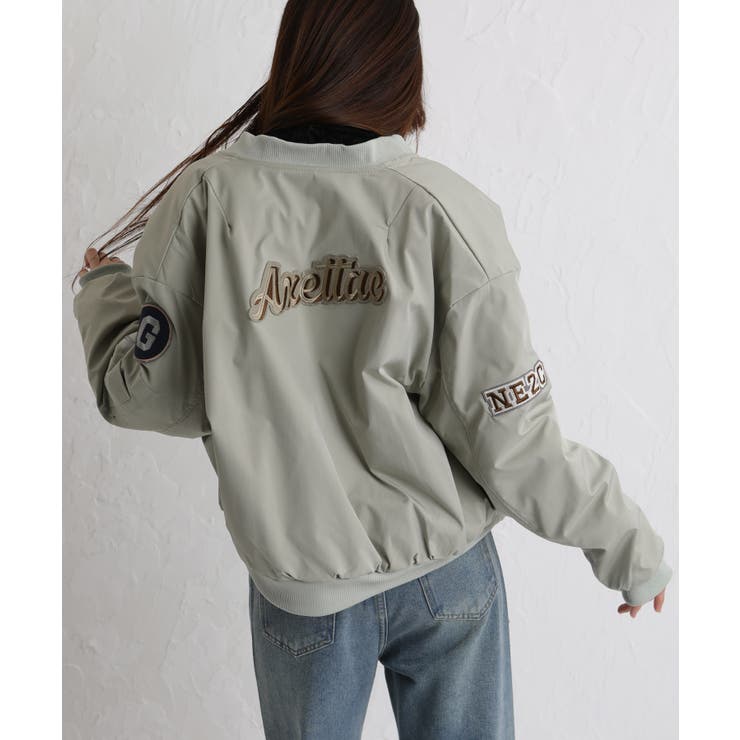 中綿 ワッペン付き ショート丈 ブルゾン | Pumpkin  Port | 詳細画像14 