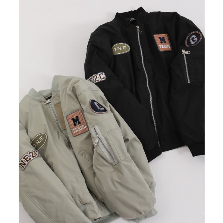 中綿 ワッペン付き ショート丈 ブルゾン | Pumpkin  Port | 詳細画像19 