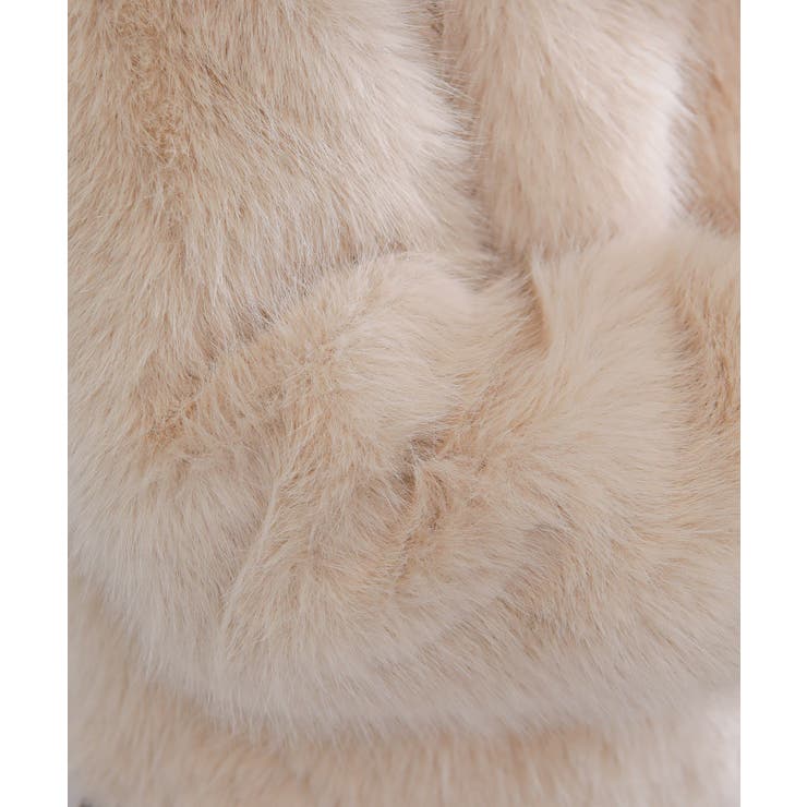 ビッグ襟 フェイクファー 両脇ポケ付き ショート丈コート | Pumpkin  Port | 詳細画像32 