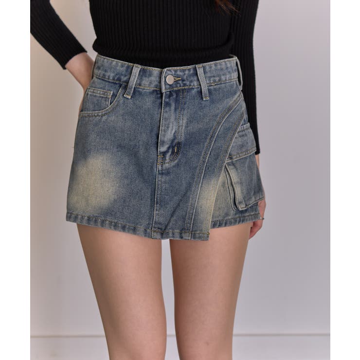 フェイクスカート デニムショートパンツ | Pumpkin  Port | 詳細画像10 