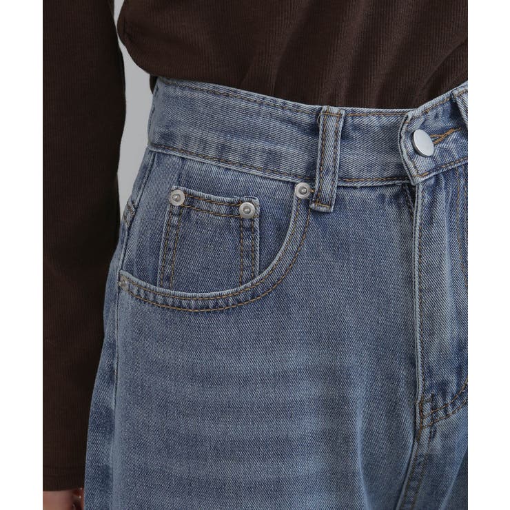 BACK スウェット切替 デニムパンツ | Pumpkin  Port | 詳細画像14 