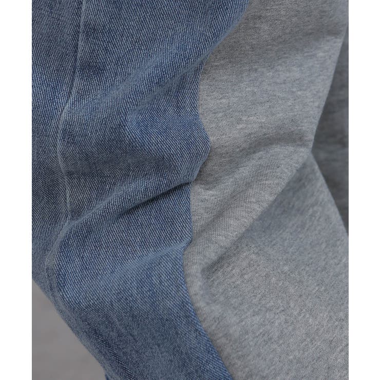 BACK スウェット切替 デニムパンツ | Pumpkin  Port | 詳細画像15 