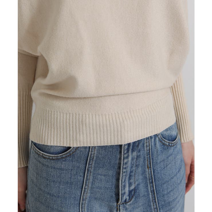 ボートネック ドルマンスリーブニットソートップス | Pumpkin  Port | 詳細画像34 