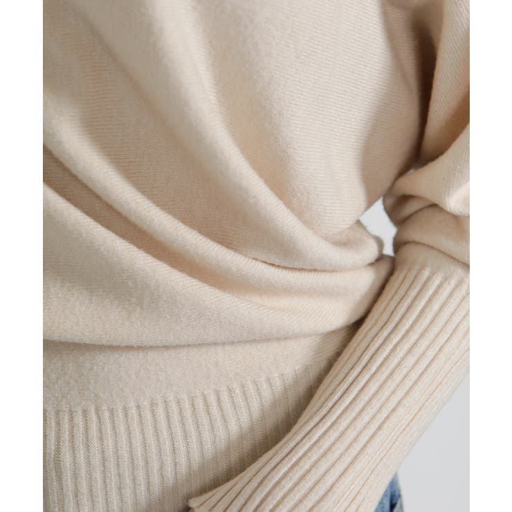 ボートネック ドルマンスリーブニットソートップス | Pumpkin  Port | 詳細画像35 