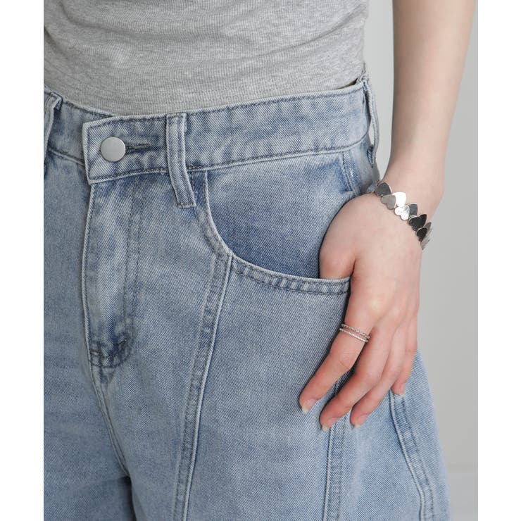 バックウエスト刺繍 ワイド カーヴパンツ | Pumpkin  Port | 詳細画像12 