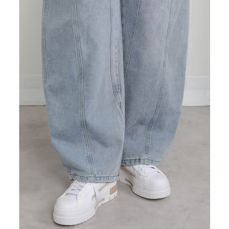 バックウエスト刺繍 ワイド カーヴパンツ | Pumpkin  Port | 詳細画像14 