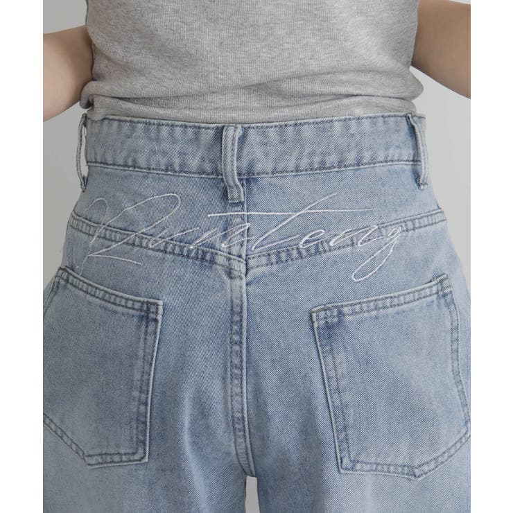 バックウエスト刺繍 ワイド カーヴパンツ | Pumpkin  Port | 詳細画像16 