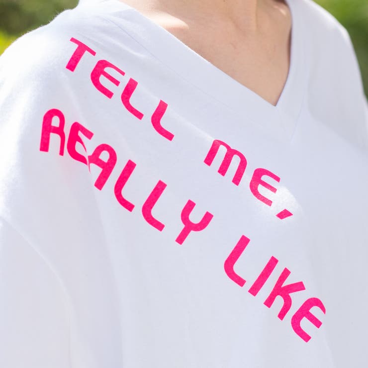 コットン 右胸ゴプリント入りVネックBIGロングTシャツ+ライン入り レギンスS… | Pumpkin  Port | 詳細画像9 