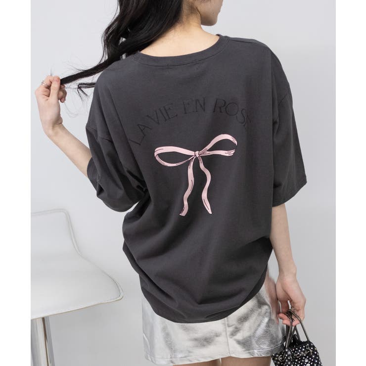 リボンプリントBIGサイズ Tシャツ | Pumpkin  Port | 詳細画像9 