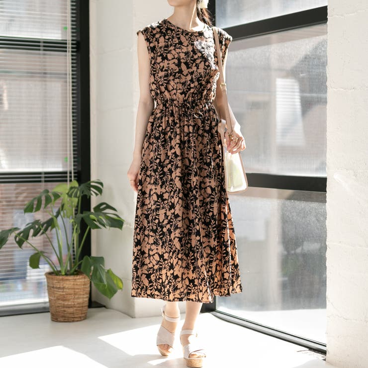 SooR Ploom 花柄ノースリーブワンピース 花柄 ノースリーブ ワンピース[品番：PPNW0002509]｜Pumpkin Port