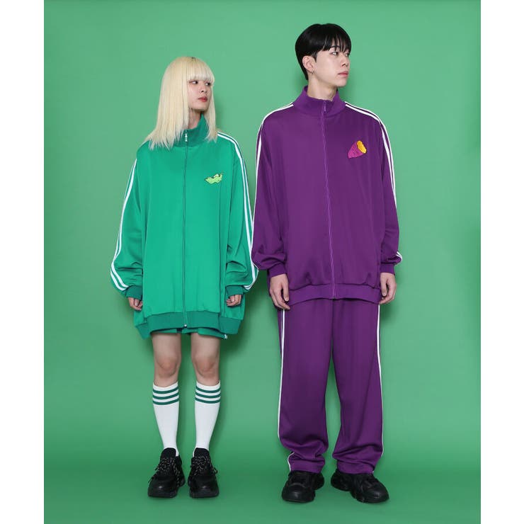 PUNYUSプニュズフードトラックジャケットパープル長袖