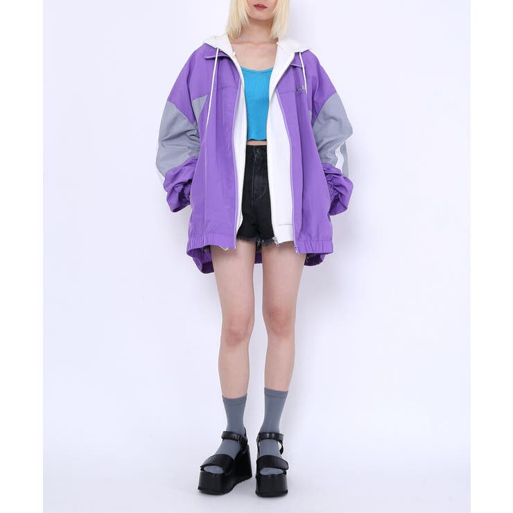 ラインデザインナイロンジャケット[商品：PN24AW-022-1] - PUNYUS Online Store / 公式通販