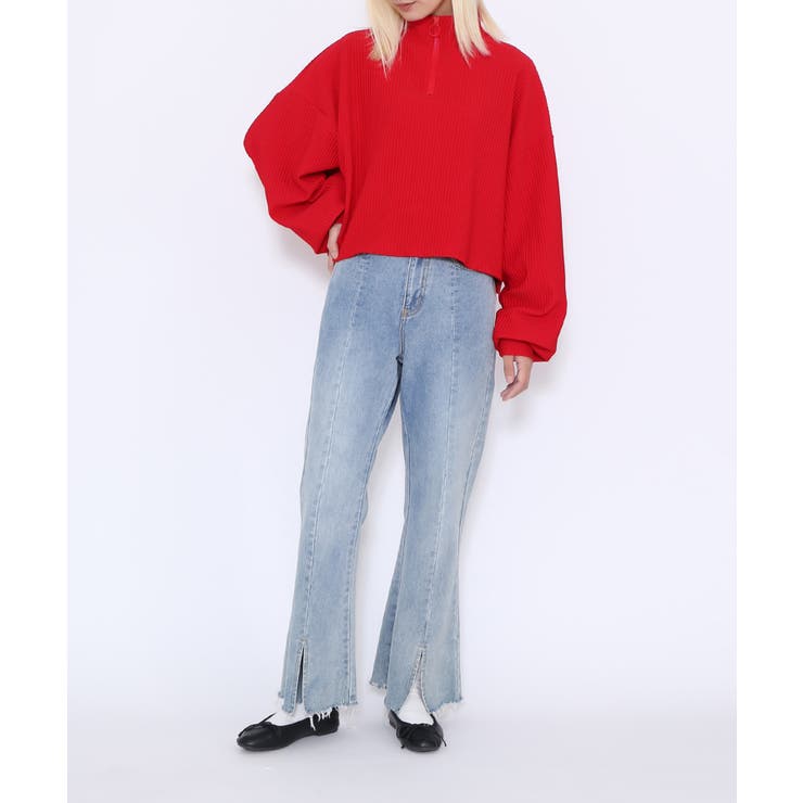 ハーフZIPクロップドトップ | PUNYUS  | 詳細画像2 