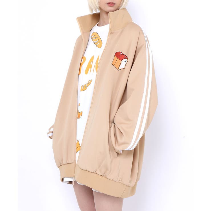 日本に フードジャージトップ_[品番：PNYW0004326]｜PUNYUS （プニュズ トップス