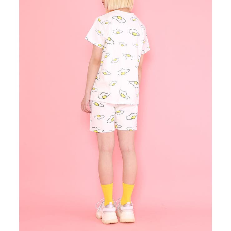 目玉焼き総柄Tシャツ[品番：PNYW0003878]｜PUNYUS （プニュズ