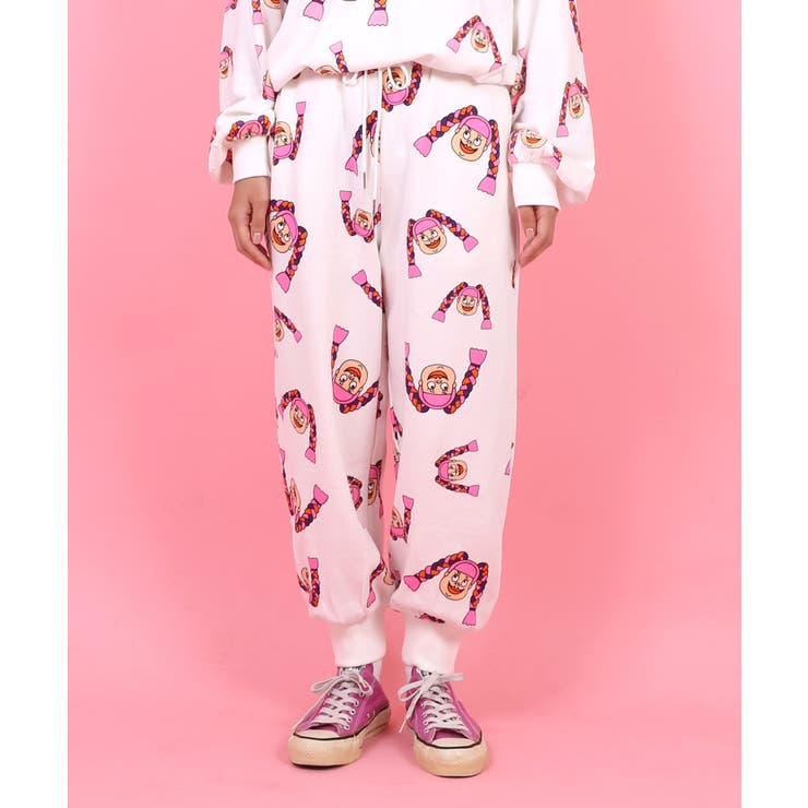 NAOMIチャン総柄スウェットパンツ[品番：PNYW0004264]｜PUNYUS