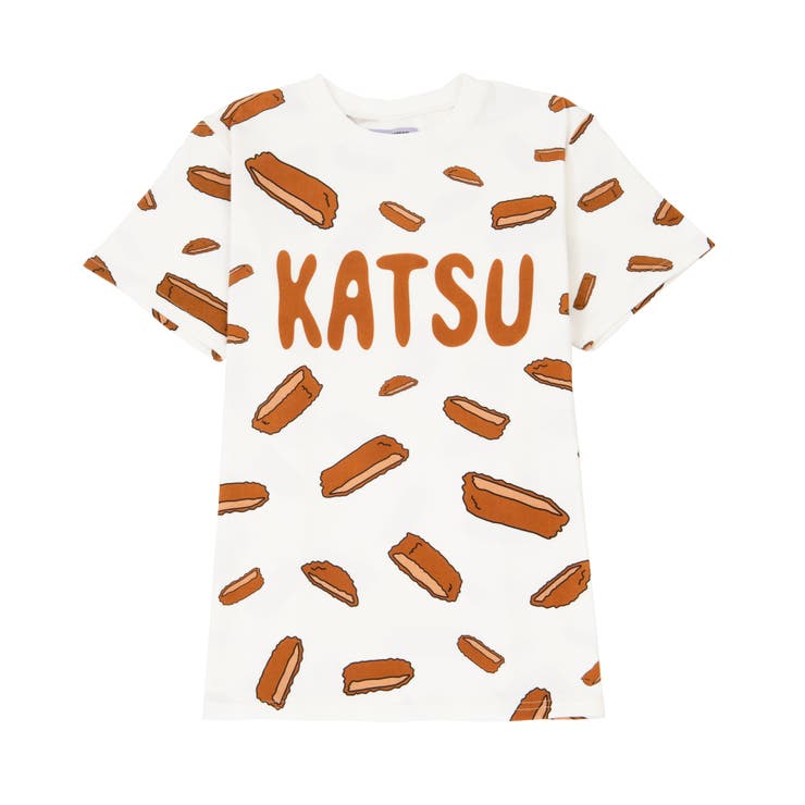 フード総柄Tシャツ（IKURA OKURA KATSU）[品番：PNYW0003846]｜PUNYUS