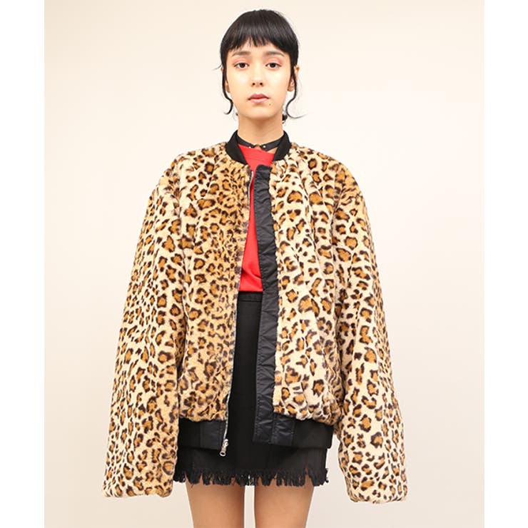 ヒョウ柄リバーシブルMA-1[品番：PNYW0002678]｜PUNYUS （プニュズ）の