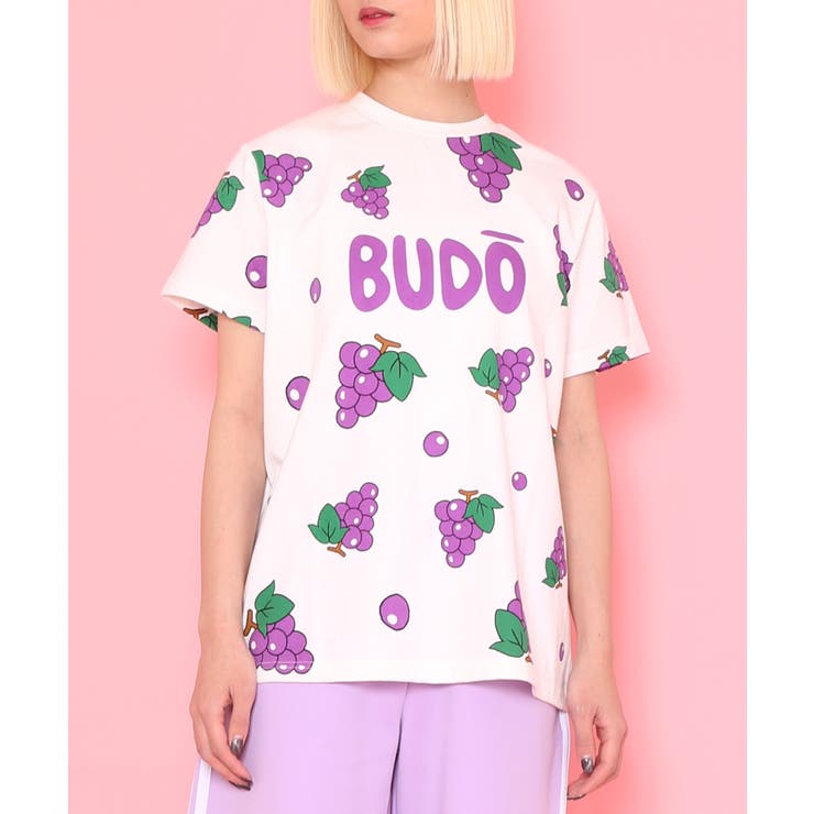 フード総柄Tシャツ(SAKE BUDO)[品番：PNYW0004181]｜PUNYUS