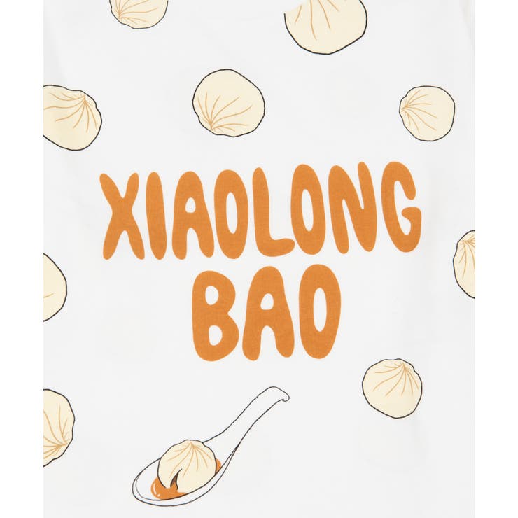 フード総柄Tシャツ（EBI TOUMOROKOSHI XIAOLONGBAO）[品番