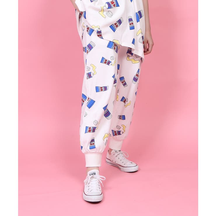 フード総柄スウェットパンツ[品番：PNYW0003668]｜PUNYUS （プニュズ