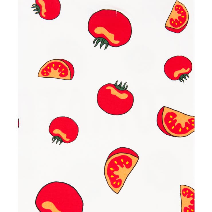 フード総柄Tシャツ（TOMATO KIWI RENNYU）[品番：PNYW0003843]｜PUNYUS