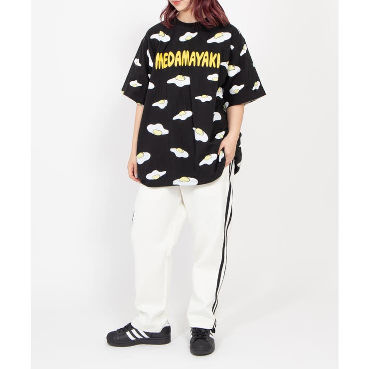 【新サイズ】目玉焼き総柄Tシャツ | PUNYUS  | 詳細画像2 