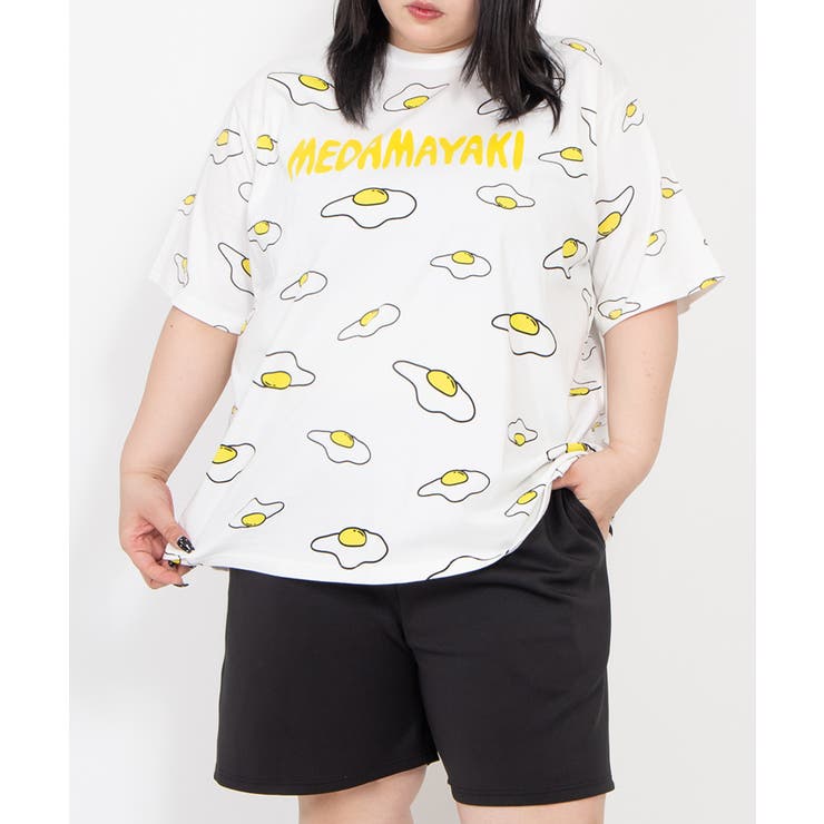 【新サイズ】目玉焼き総柄Tシャツ | PUNYUS  | 詳細画像7 