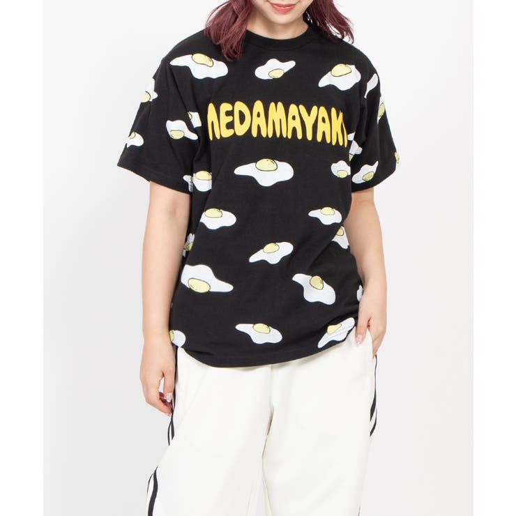 【新サイズ】目玉焼き総柄Tシャツ | PUNYUS  | 詳細画像4 