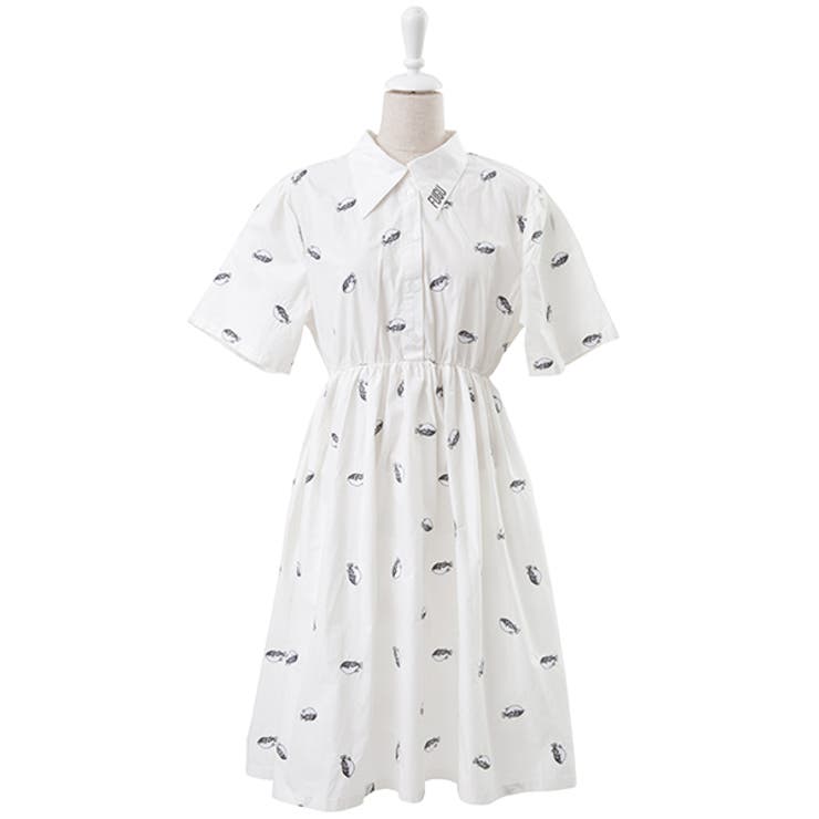 総柄刺繍シャツワンピース 品番 Pnyw Punyus プニュズ のレディースファッション通販 毎日送料無料 Shoplist ショップリスト